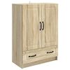 vidaXL Aparador Roble Sonoma 66 x 34,5 x 92 cm Madera de Ingenier&iacute;a