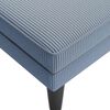 vidaXL Chaise longue con coj&iacute;n de tela de pana azul