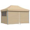 vidaXL Carpa de Fiesta Beige 279 x 410 x 315 cm Tela Oxford