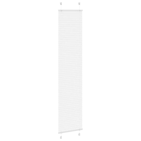 vidaXL Estor Plisado blanco 45x200 cm Tela Ancho 44,4 cm Poli&eacute;ster