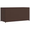 vidaXL Caja de almacenaje jard&iacute;n rat&aacute;n sint&eacute;tico marr&oacute;n 120x50x60 cm