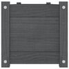 vidaXL Arriates de madera maciza de pino 2 unidades gris 150x31x31 cm