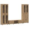 vidaXL Conjunto de mueble de TV FLORIN 3 pcs Roble artisan