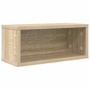 vidaXL Soporte para CDs Roble Sonoma 40 x 17 x 17 cm