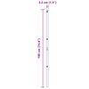 vidaXL Poste de Valla 26 pcs Verde 3,2 x 3,2 x 190 cm