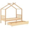 vidaXL Estructura cama infantil con caj&oacute;n madera pino maciza 80x160 cm