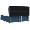 vidaXL Cama con Somier y Colch&oacute;n Gris Oscuro 90x190 cm de Tela Azul
