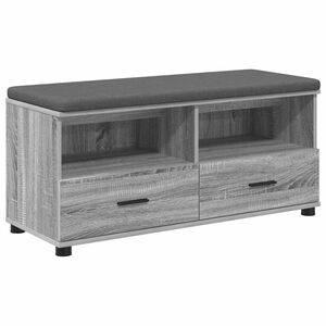 vidaXL Banco de entrada Gris Sonoma 100 x 38 x 46 cm