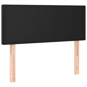 vidaXL Cabecero de cuero sint&eacute;tico negro 90x5x78/88 cm