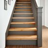 vidaXL Pelda&ntilde;os de escalera 12 uds madera maciza roble marr&oacute;n claro
