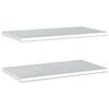 vidaXL Estantes de pared 2 uds acero inoxidable plateado 75x40 cm