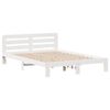 vidaXL Estructura de cama sin colchón madera de pino blanca 140x190 cm