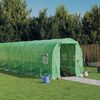vidaXL Invernadero con estructura de acero verde 12 m&sup2; 6x2x2 m