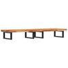 vidaXL Estante de lavabo de pared acero y madera maciza de acacia