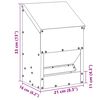 vidaXL Comedero para pollos Plateado 21 x 16 x 33 cm Acero Galvanizado