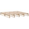 vidaXL Estructura de cama sin colch&oacute;n madera maciza de pino 200x200 cm