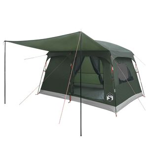 vidaXL Tienda Familiar 8 persona Verde militar Poli&eacute;ster