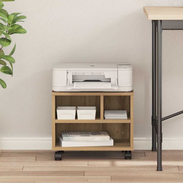 vidaXL Soporte para Impresora Roble artesanal 41 x 32 x 34,5 cm