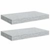 vidaXL Estantes flotantes de pared 2 uds MDF gris hormig&oacute;n 40x23x3,8cm