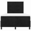 vidaXL Cama tipo Box Spring con colch&oacute;n Negro 120 x 200 cm tela