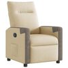 vidaXL Sill&oacute;n reclinable de tela crema