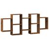 vidaXL Estanter&iacute;a de pared madera ingenier&iacute;a envejecida 159x18x65 cm