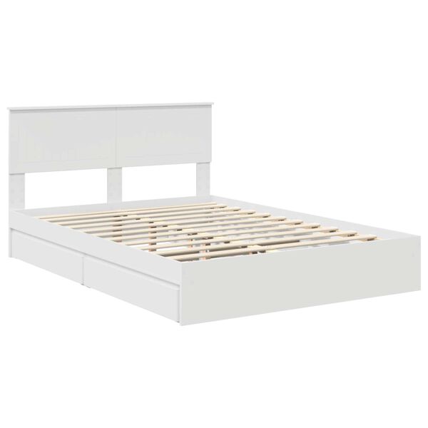 vidaXL Cama con almacenamiento 140 x 190 cm Madera de ingenier&iacute;a