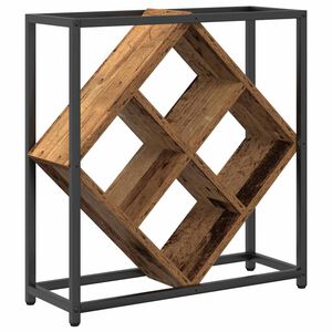 vidaXL Estante de Vino 16 botellas Madera de ingenier&iacute;a Madera vieja