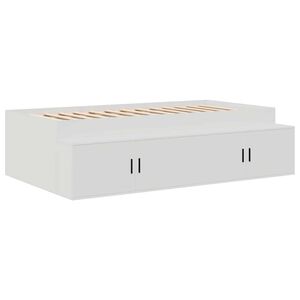 vidaXL Estructura de cama con cajón 70 x 190 cm Madera contrachapada
