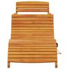 vidaXL Tumbona 2 pcs Marr&oacute;n 55 x 184 x 64cm Madera de Acacia S&oacute;lida