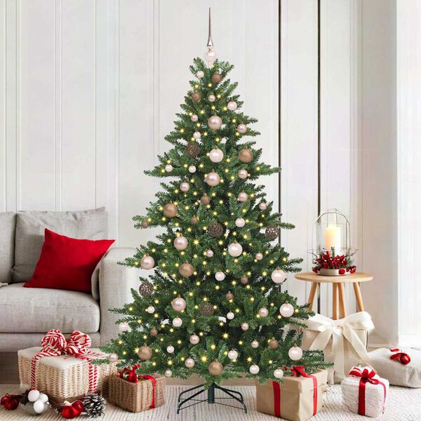 vidaXL &Aacute;rbol de Navidad artificial con ramas articuladas Verde 180 cm