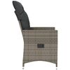 vidaXL Sill&oacute;n reclinable de jard&iacute;n con cojines rat&aacute;n sint&eacute;tico gris
