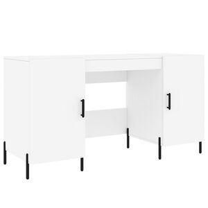 vidaXL Escritorio madera de ingenier&iacute;a blanco 140x50x75 cm