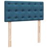 vidaXL Cama box spring con colch&oacute;n terciopelo azul 90x190 cm