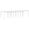 vidaXL Conjunto de Comedor de Jard&iacute;n con coj&iacute;n 13 pcs Blanco