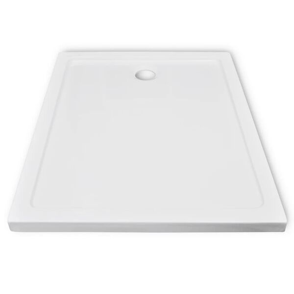 vidaXL Plato de ducha rectangular ABS 80x100 cm