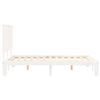 vidaXL Estructura de cama sin colch&oacute;n madera de pino blanca 140x200 cm