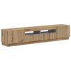 vidaXL Cabinet de TV LED de 5 piezas Roble artisan