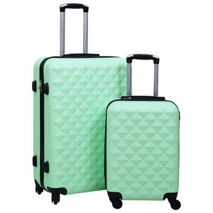 vidaXL Juego de maletas r&iacute;gidas con ruedas 2 piezas ABS verde menta