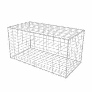 vidaXL Cesta de muro de gaviones acero galvanizado 100x50x50 cm