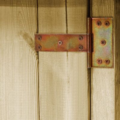 vidaXL Caseta de herramientas de jardín madera de pino 88x76x175 cm