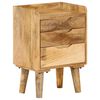 vidaXL Mesita de noche de madera maciza de mango 40x30x59,5 cm