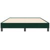 vidaXL Cama box spring sin colch&oacute;n terciopelo verde oscuro 140x210 cm