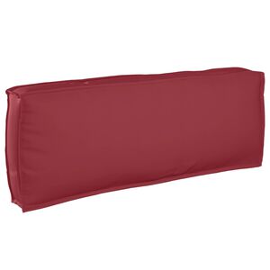 vidaXL Cojín de palé para respaldo Rojo vino 120 x 40 x 12 cm
