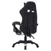 vidaXL Silla gaming con luces LED RGB cuero sint&eacute;tico blanco y negro