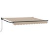 vidaXL Toldo retr&aacute;ctil Beige 2,5 x 2 m 100% Poli&eacute;ster y Aluminio