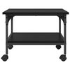 vidaXL Soporte para Impresora Roble Negro 50 x 40 x 38 cm