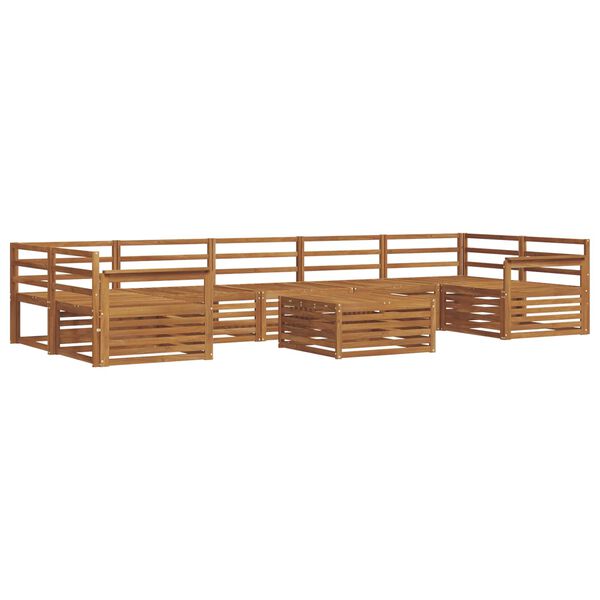 vidaXL Conjunto de sof&aacute;s de exterior 8 pcs Natural