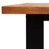 vidaXL Juego de comedor con borde vivo 3 piezas madera maciza acacia