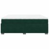 vidaXL Cama box spring con colch&oacute;n terciopelo verde oscuro 200x200 cm